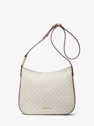 Michael Kors Kensington Large Signature Logo Głęboka Żółte | SN-MK27215
