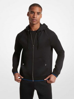 Michael Kors Knit Zip-Up Czarne | SN-MK27950