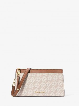 Michael Kors Large Empire Signature Logo Convertible Głęboka Żółte | SN-MK27218