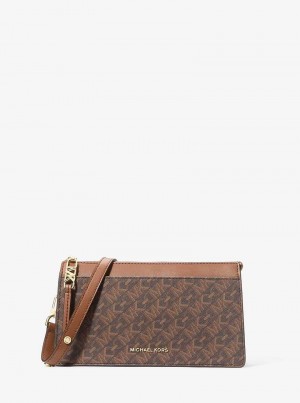 Michael Kors Large Empire Signature Logo Convertible Brązowe | SN-MK27219