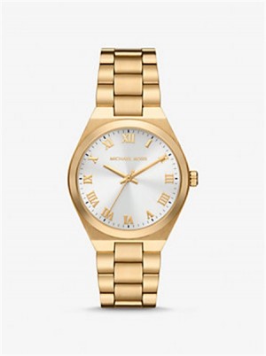 Michael Kors Lennox Gold-Tone Watch Złote | SN-MK28358