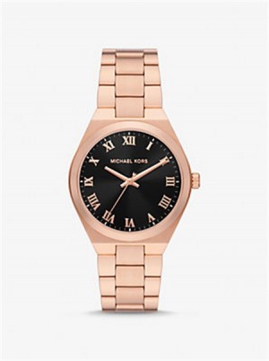 Michael Kors Lennox Rose Gold-Tone Watch Różowe Złote | SN-MK28334