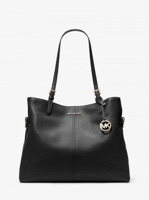 Michael Kors Lenox Large Leather Czarne | SN-MK26934