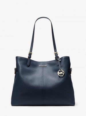 Michael Kors Lenox Large Leather Granatowe | SN-MK26936
