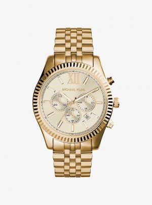 Michael Kors Lexington Gold-Tone Złote | SN-MK28265