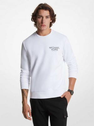 Michael Kors Logo Cotton Blend Białe | SN-MK27998
