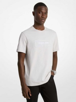 Michael Kors Logo Cotton Szare | SN-MK27934
