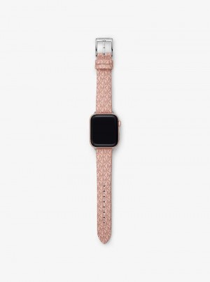 Michael Kors Logo Strap For Apple Watch® Różowe | SN-MK28275