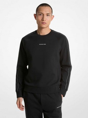 Michael Kors Logo Tape Cotton Blend Czarne | SN-MK28042