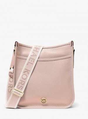 Michael Kors Luisa Large Pebbled Leather Różowe | SN-MK27275