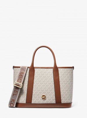 Michael Kors Luisa Medium Signature Logo Głęboka Żółte | SN-MK27344