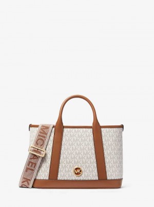 Michael Kors Luisa Small Signature Logo Głęboka Żółte | SN-MK27352