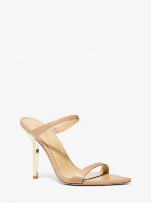 Michael Kors Lyssa Leather Brązowe | SN-MK27543