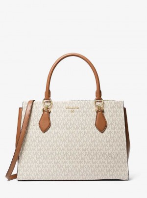 Michael Kors Marilyn Large Logo Głęboka Żółte | SN-MK27305