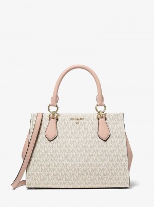 Michael Kors Marilyn Medium Logo Głęboka Żółte Różowe | SN-MK27313
