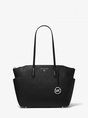Michael Kors Marilyn Medium Saffiano Leather Czarne | SN-MK26906