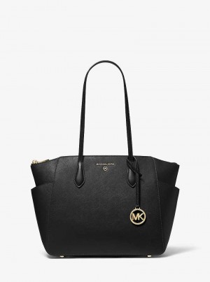 Michael Kors Marilyn Medium Saffiano Leather Czarne | SN-MK26920