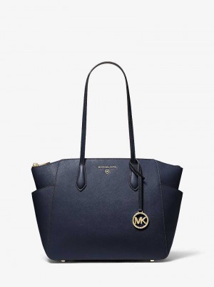 Michael Kors Marilyn Medium Saffiano Leather Granatowe | SN-MK26922