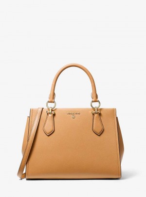 Michael Kors Marilyn Medium Saffiano Leather Brązowe | SN-MK27306