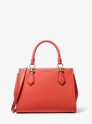 Michael Kors Marilyn Medium Saffiano Leather Koralowe | SN-MK27307