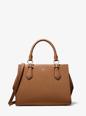Michael Kors Marilyn Medium Saffiano Leather Brązowe | SN-MK27310