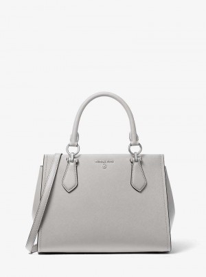 Michael Kors Marilyn Medium Saffiano Leather Szare | SN-MK27314