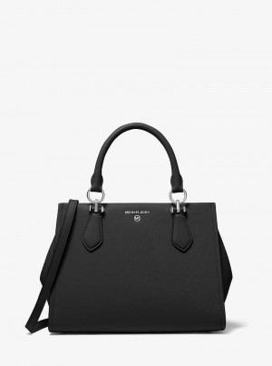 Michael Kors Marilyn Medium Saffiano Leather Czarne | SN-MK27315