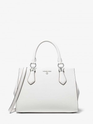 Michael Kors Marilyn Medium Saffiano Leather Białe | SN-MK27317