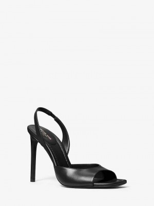 Michael Kors Marisa Leather Czarne | SN-MK27619