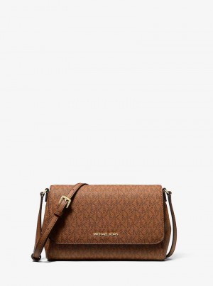 Michael Kors Medium Logo Convertible Brązowe | SN-MK27128