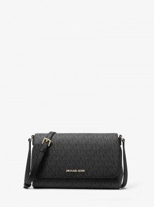 Michael Kors Medium Logo Convertible Czarne | SN-MK27126