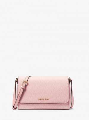 Michael Kors Medium Logo Convertible Różowe | SN-MK27127
