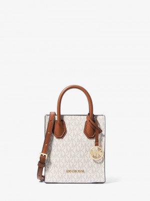 Michael Kors Mercer Extra-Small Logo and Leather Głęboka Żółte | SN-MK27151