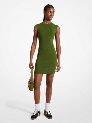 Michael Kors Merino Wool Blend Zielone | SN-MK26716