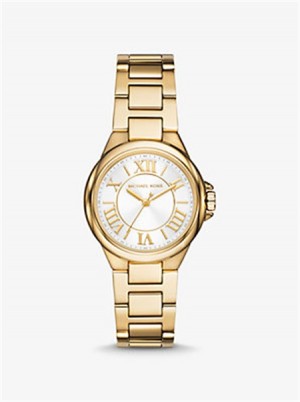 Michael Kors Mini Camille Gold-Tone Watch Złote | SN-MK28360