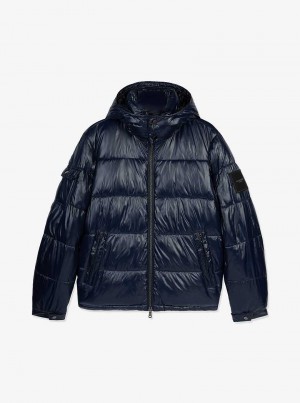 Michael Kors Northend Quilted Nylon Granatowe | SN-MK28078