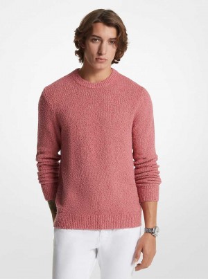 Michael Kors Organic Cotton Bouclé Różowe | SN-MK28060