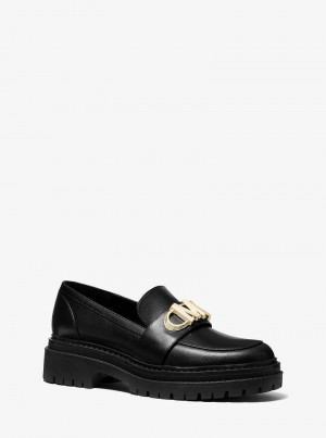 Michael Kors Parker Leather Czarne | SN-MK27663