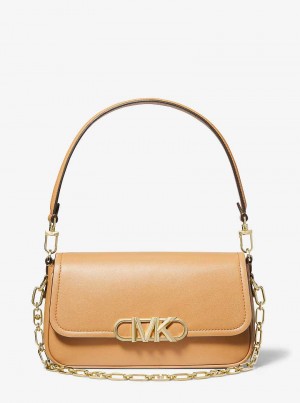Michael Kors Parker Medium Leather Brązowe | SN-MK26950