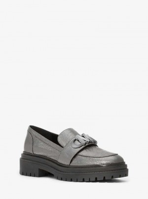 Michael Kors Parker Metallic Ciemny Szare | SN-MK27695