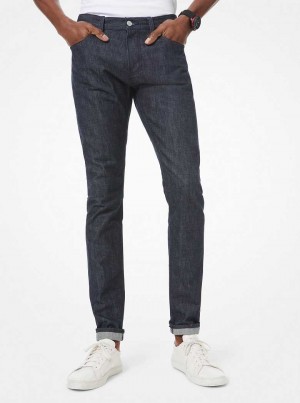 Michael Kors Parker Skinny-Fit Stretch-Cotton Czarne | SN-MK28029