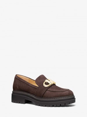 Michael Kors Parker Suede Czekolada | SN-MK27697