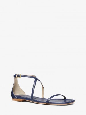 Michael Kors Polly Leather Granatowe | SN-MK27700