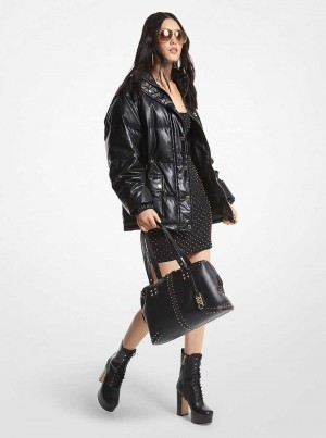 Michael Kors Quilted Coated Czarne | SN-MK26639