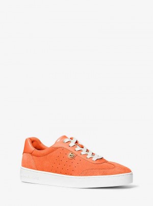 Michael Kors Scotty Suede Pomarańczowe | SN-MK27401