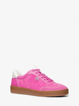 Michael Kors Scotty Suede Różowe | SN-MK27406