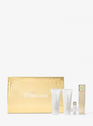 Michael Kors Sexy Amber 4-Piece Gift Set Różowe Złote | SN-MK27918