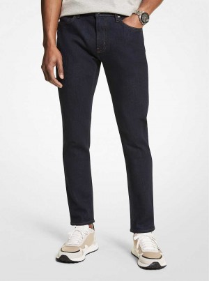 Michael Kors Slim-Fit Stretch-Denim Czarne | SN-MK28036