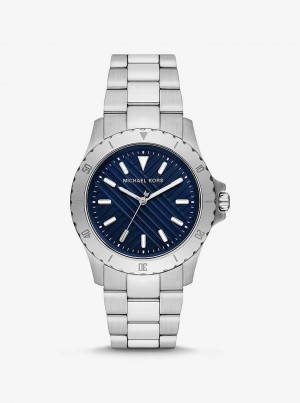 Michael Kors Slim Everest Silver-Tone Srebrne | SN-MK28266