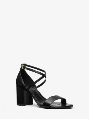 Michael Kors Sophie Flex Leather Czarne | SN-MK27561